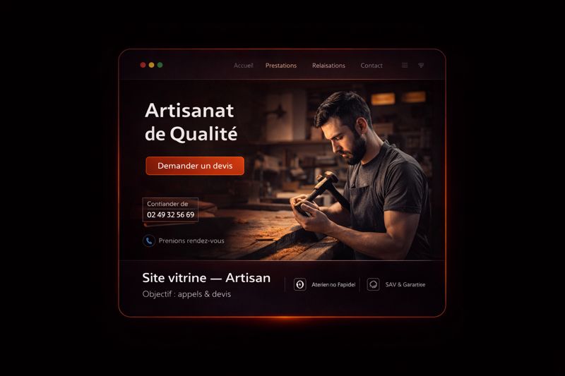 Démo site vitrine artisan